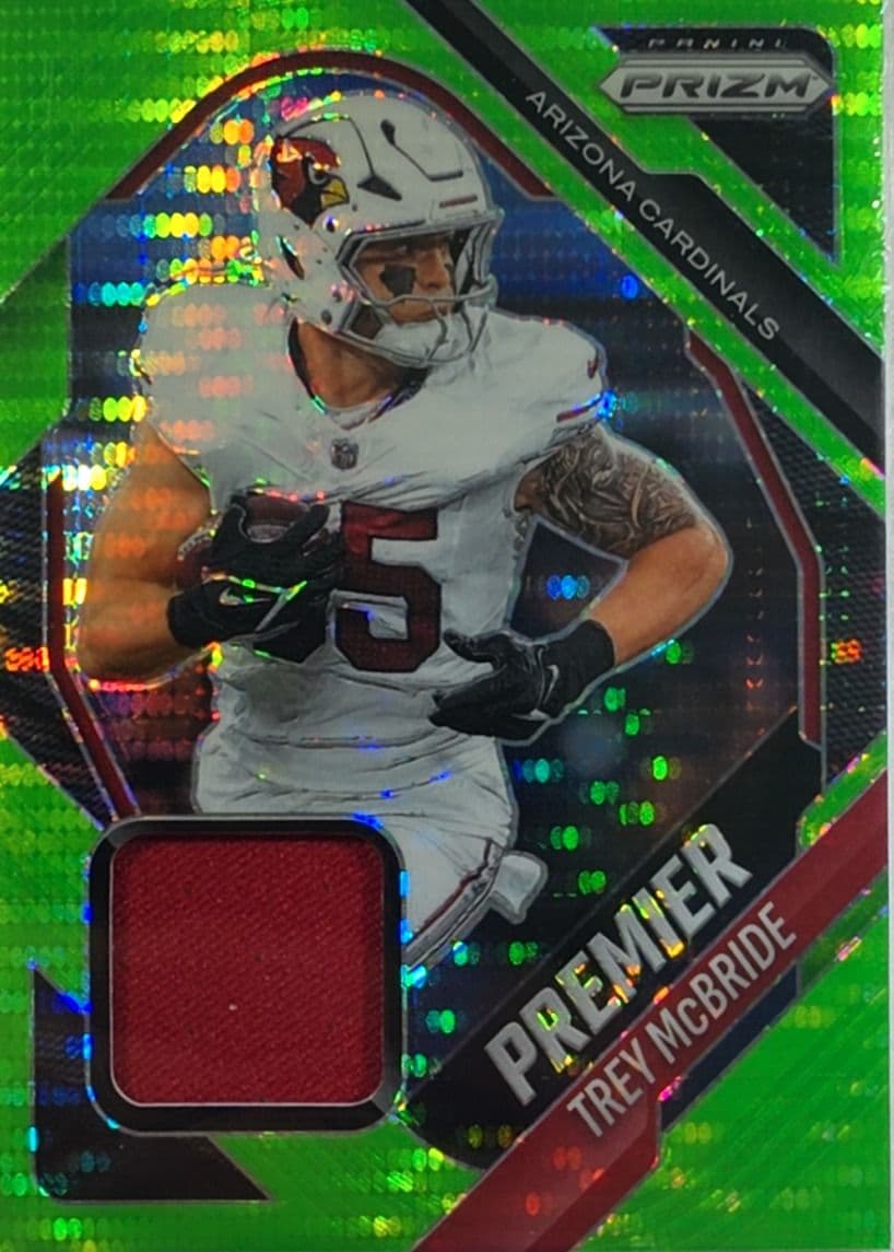 Trey McBride 2025 Prizm Premier Green