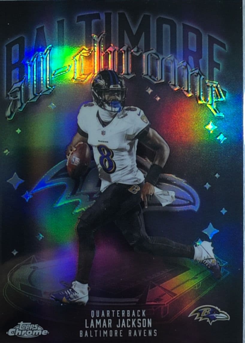 Lamar Jackson 2025 Topps Chrome All Chrome