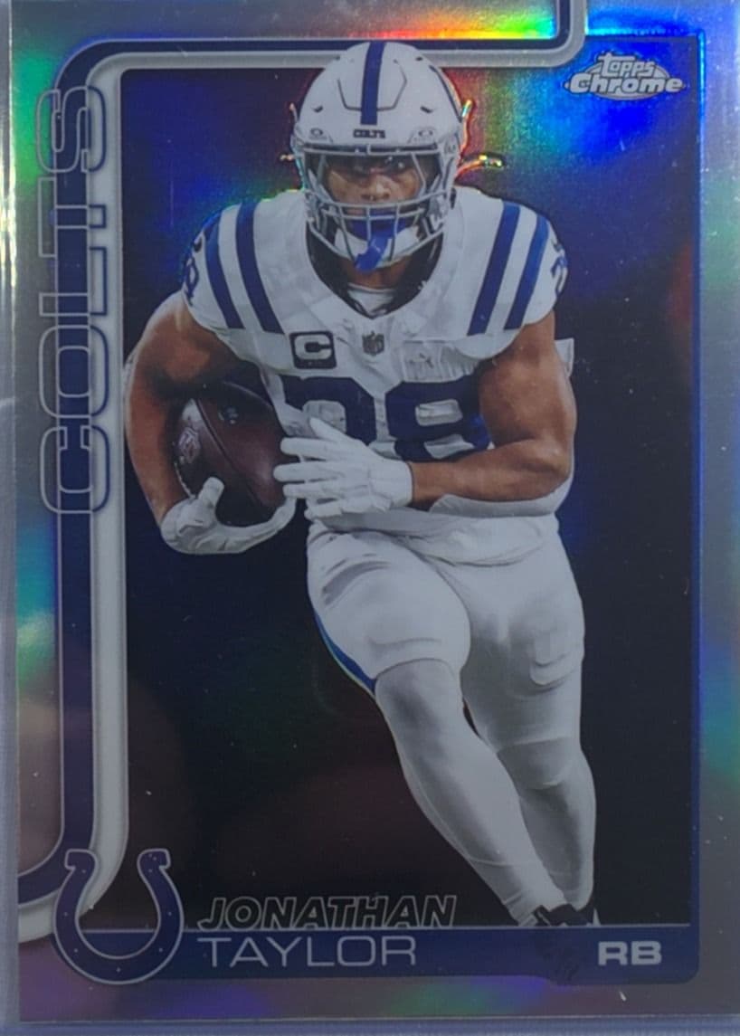 Jonathan Taylor 2025 Topps Chrome Refractor