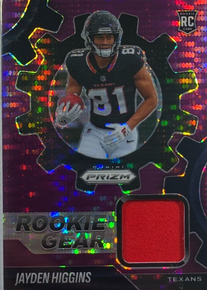 Jayden Higgins 2025 Prizm Rookie Gear