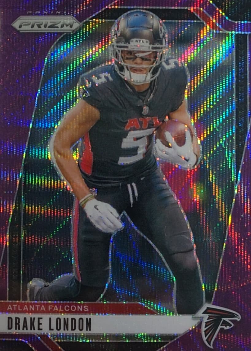 Drake London Prizm Purple Wave
