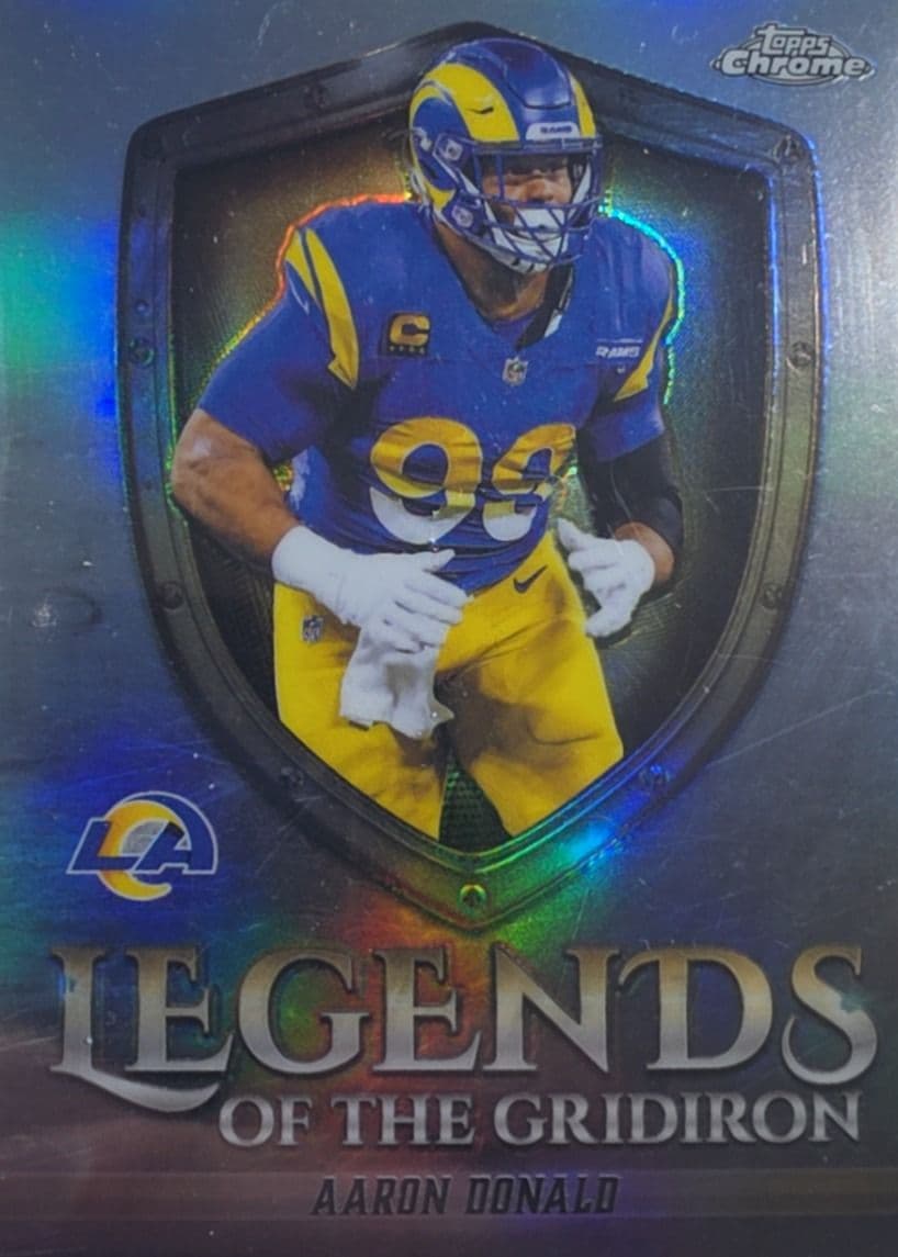 Aaron Donald 2025 Topps Legends Refractor