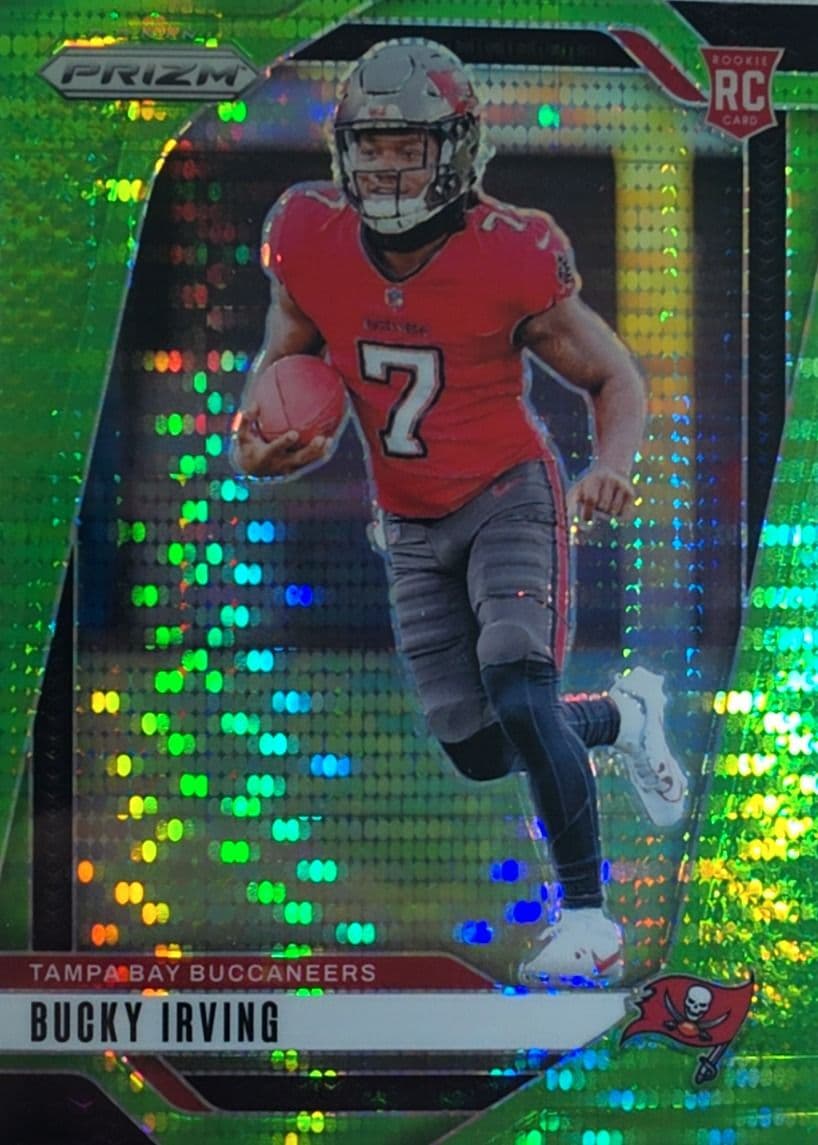 Bucky Irving 2024 Prizm Green Wave
