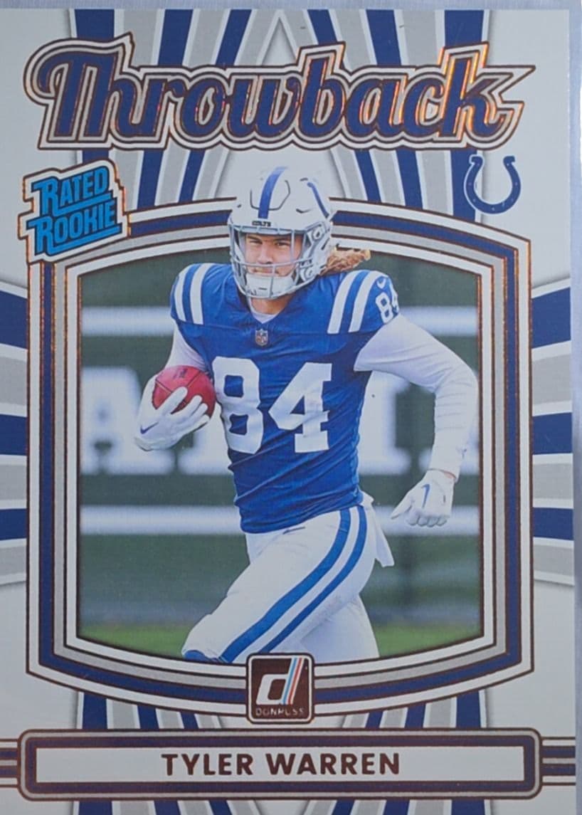 Tyler Warren 2025 Rated Rookie Throwback