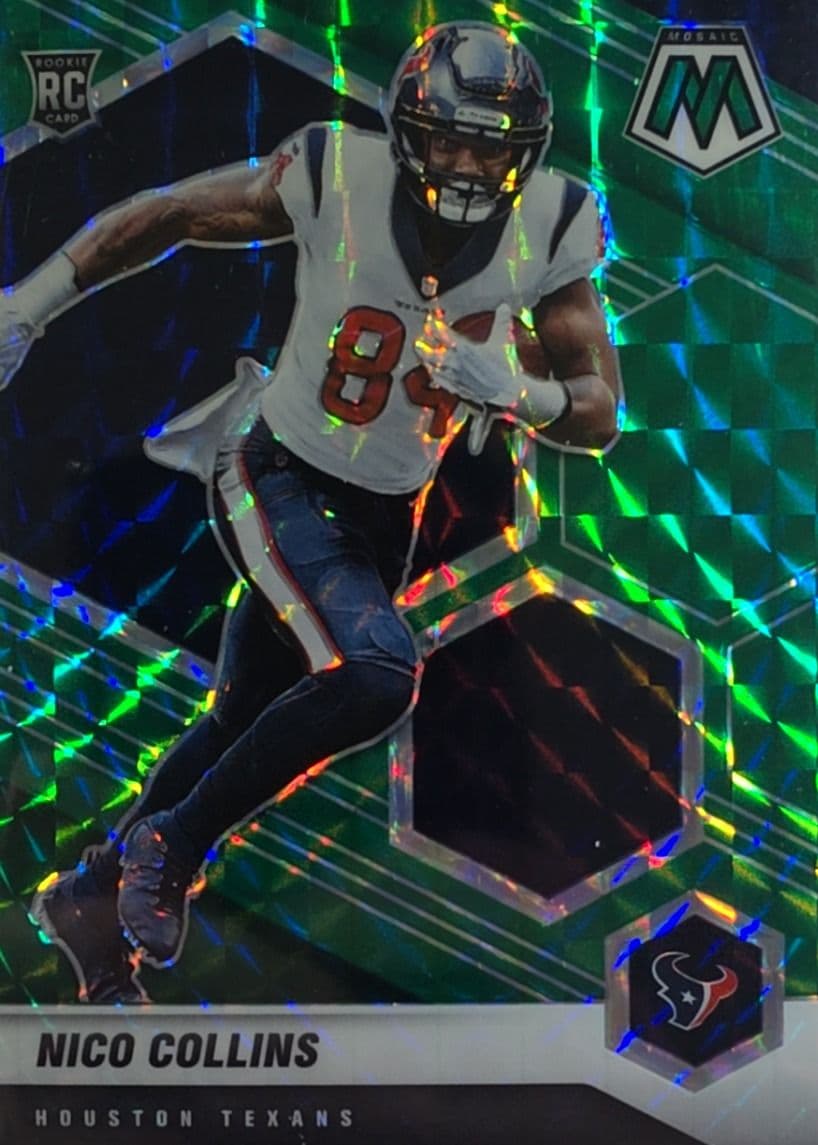 Nico Collins 2021 Green Mosaic