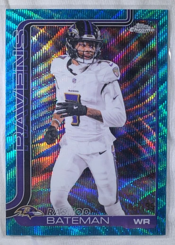 Rashod Bateman 2025 Topps Chrome Teal