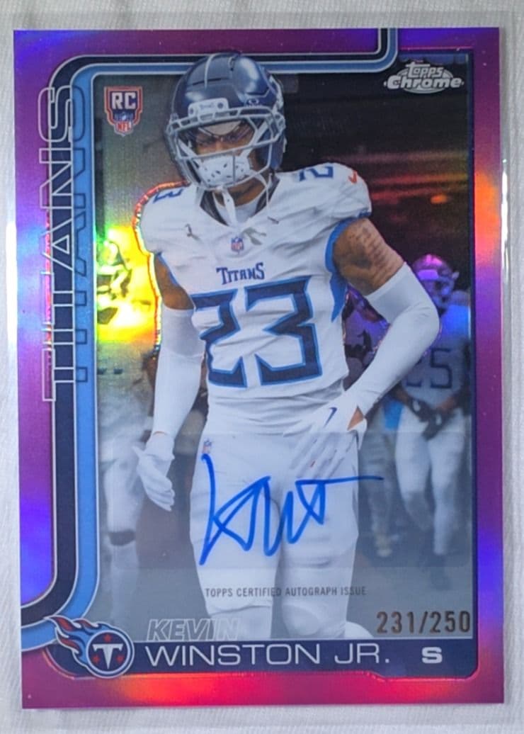 Kevin Winston Jr 2025 Topps Chrome Pink Refractor