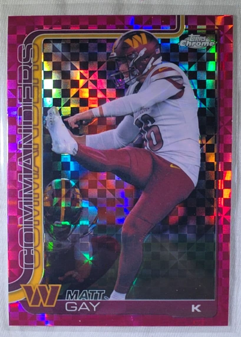 Matt Gay 2025 Topps Chrome Pink Xfractor