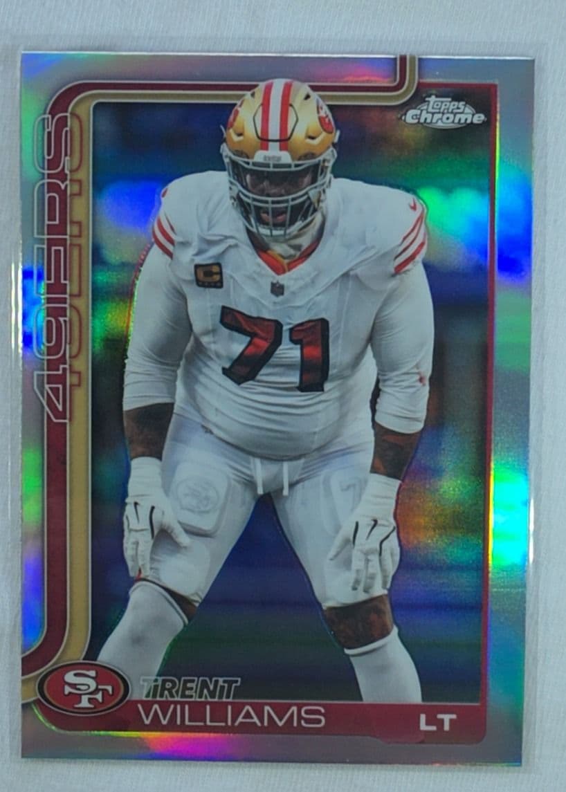 Trent Williams 2025 Topps Chrome Refractor