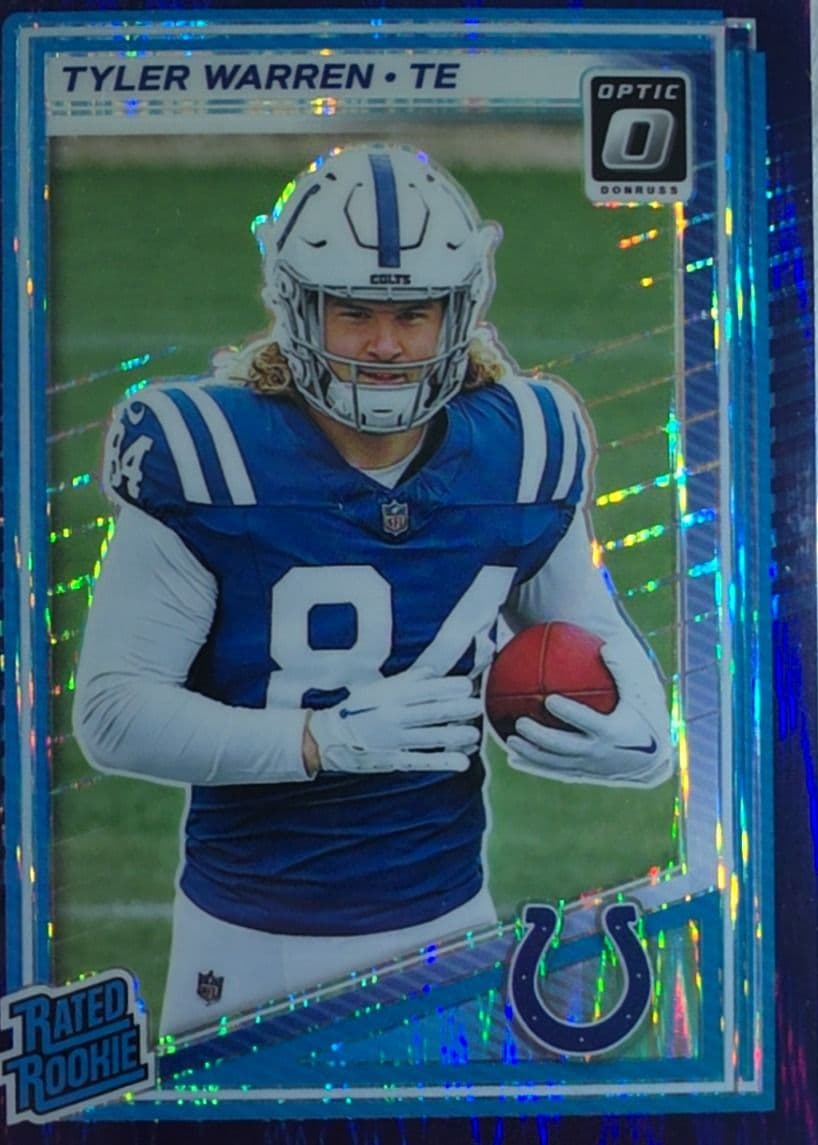 Tyler Warren 2025 Rated Rookie Blue Wave