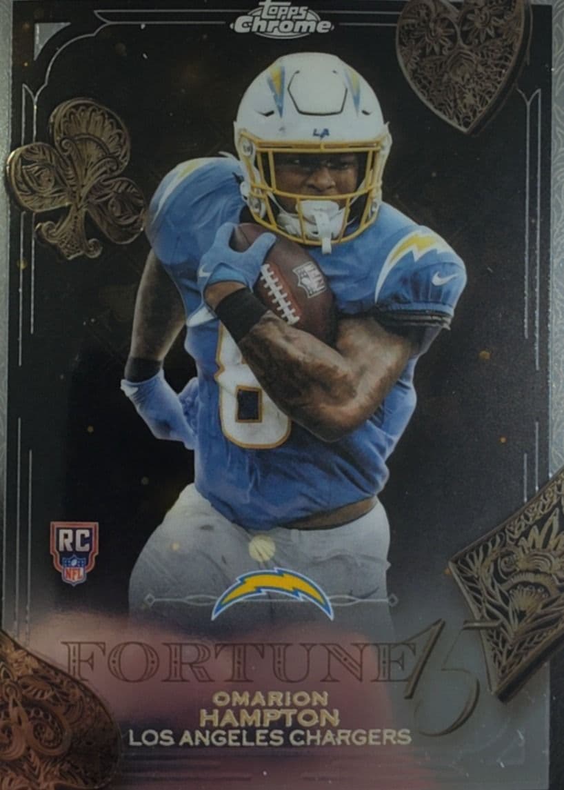 Omarion Hampton 2025 Topps Chrome Fortune