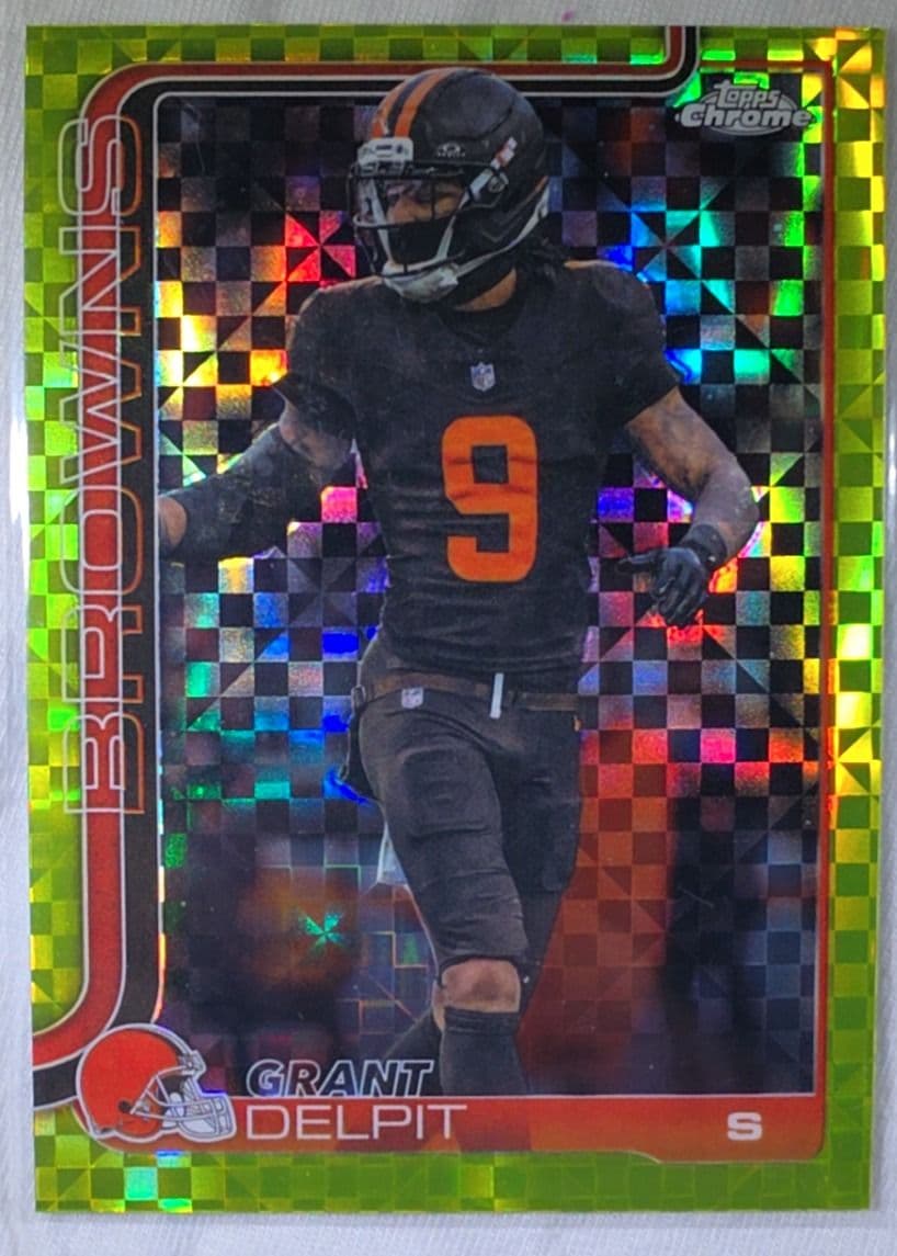 Grant Delpit 2025 Topps Chrome Yellow Xfractor