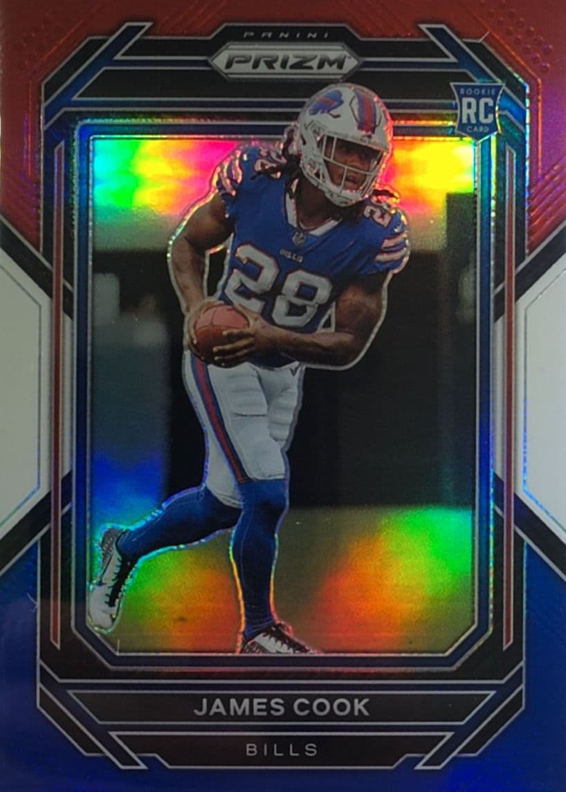 James Cook 2022 Prizm Red White Blue