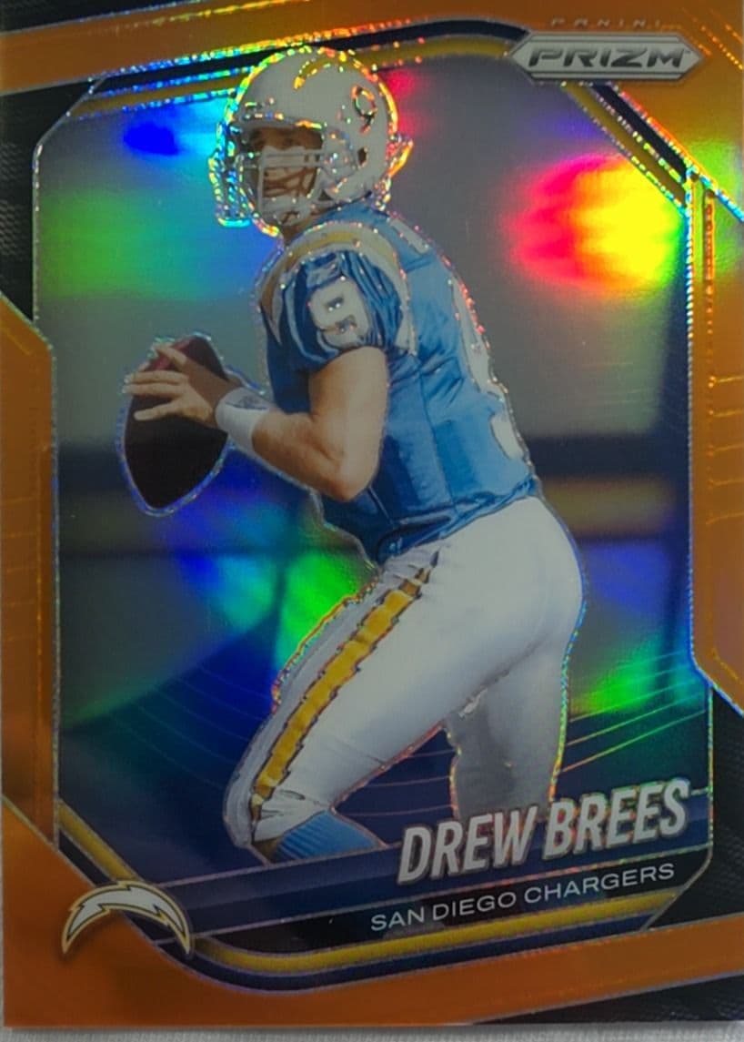 Drew Brees 2025 Prizm Orange