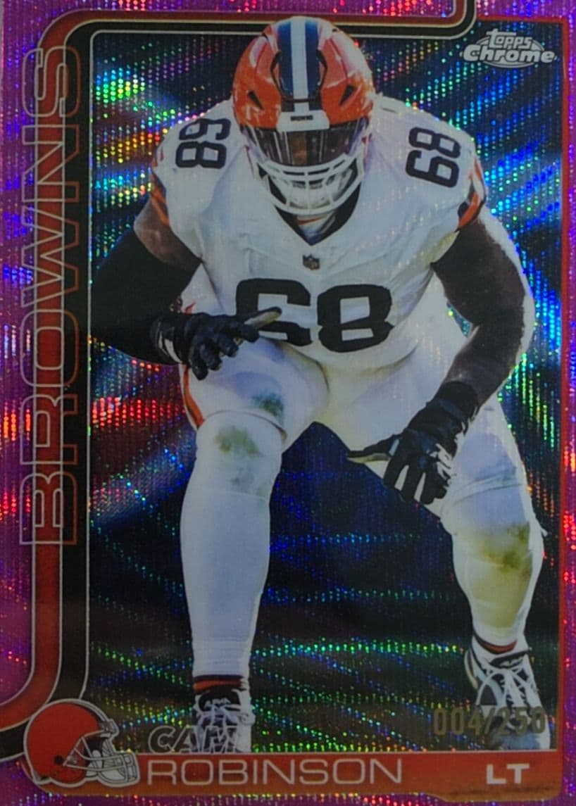 Cam Robinson 2025 Topps Chrome Pink Wave