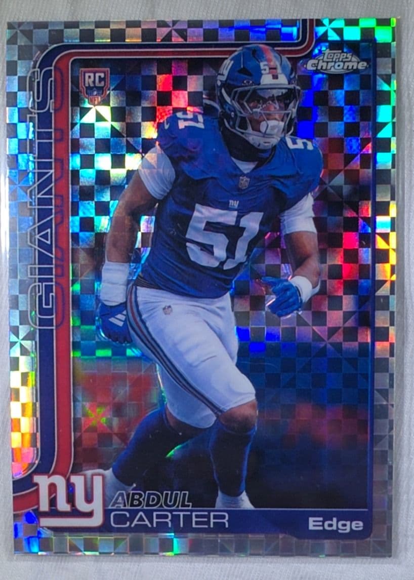 Abdul Carter 2025 Topps Chrome Xfractor
