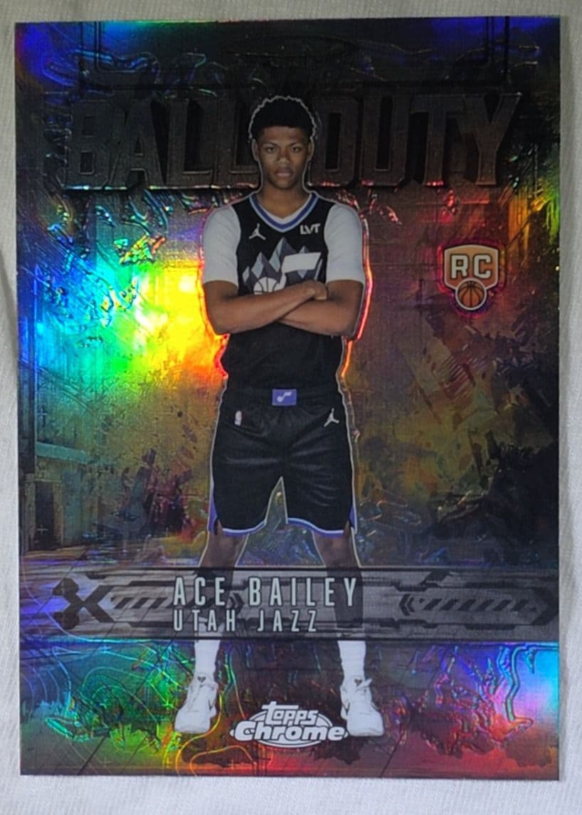 Ace Bailey 2024 Topps Chrome Ball of Duty Refractor
