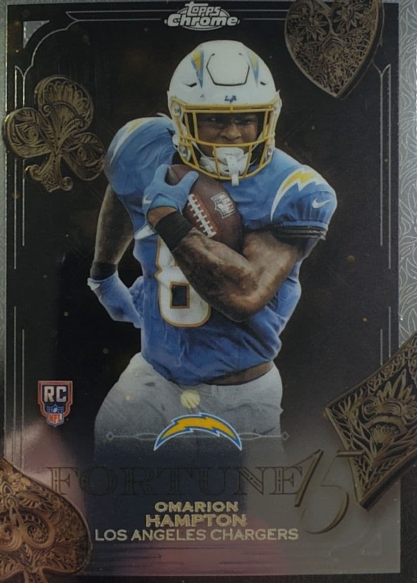 Omarion Hampton 2025 Topps Chrome Fortune 15