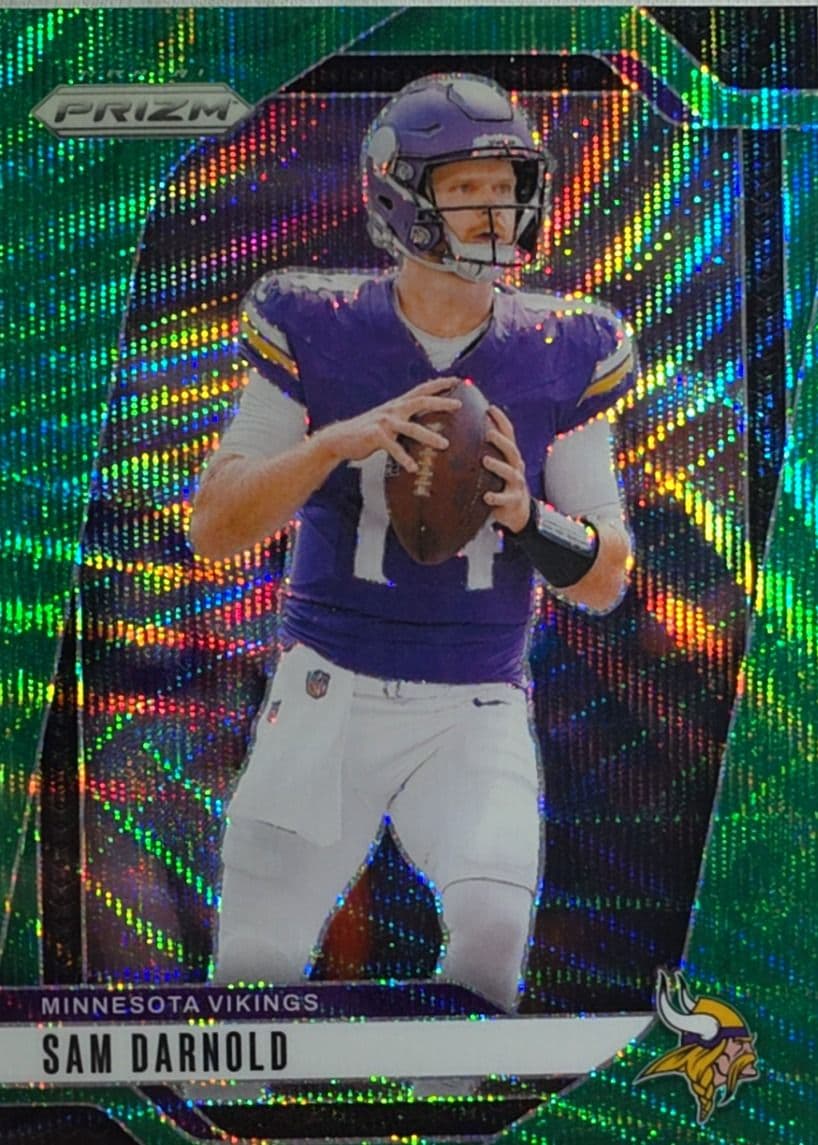 Sam Darnold Prizm Green Wave