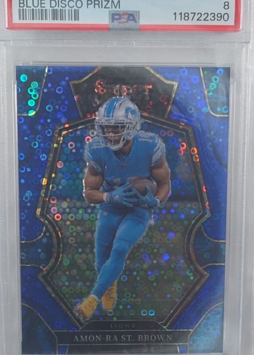 Amon-Ra St. Brown 2022 Select Blue Disco