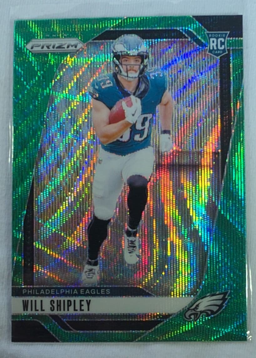 Will Shipley 2024 Prizm Green Wave