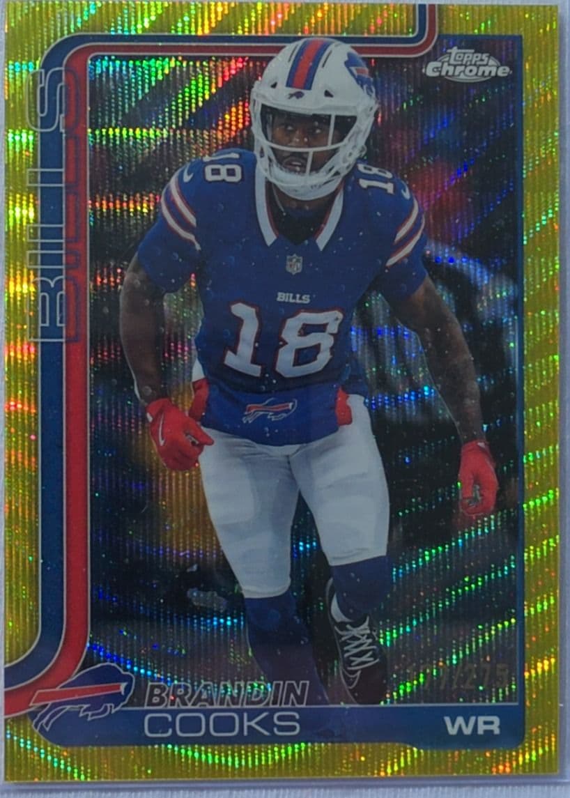 Brandin Cooks 2025 Topps Chrome Yellow