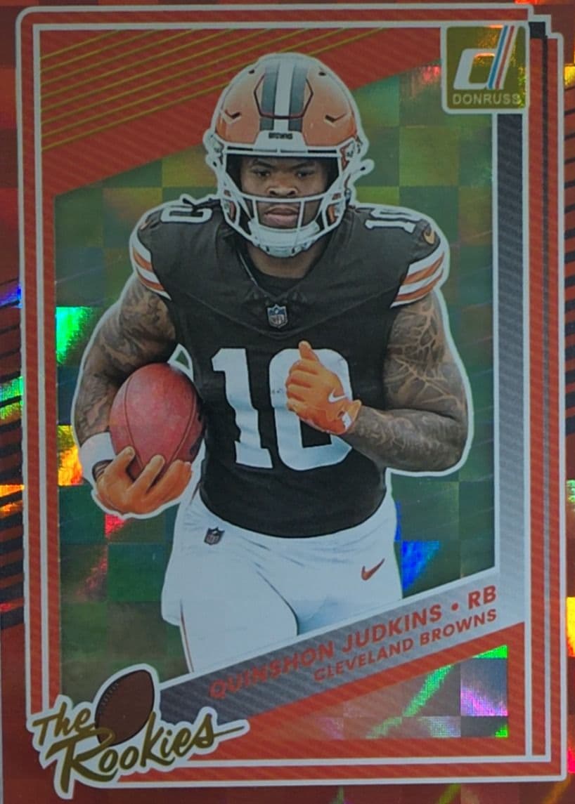 Quinshon Judkins 2025 Donruss Rookies Checkered
