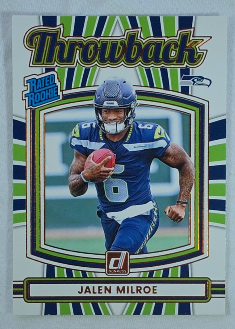 Jalen Milroe 2025 Donruss throwback