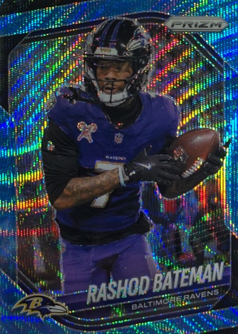 Rashod Bateman 2025 Prizm Blue Wave
