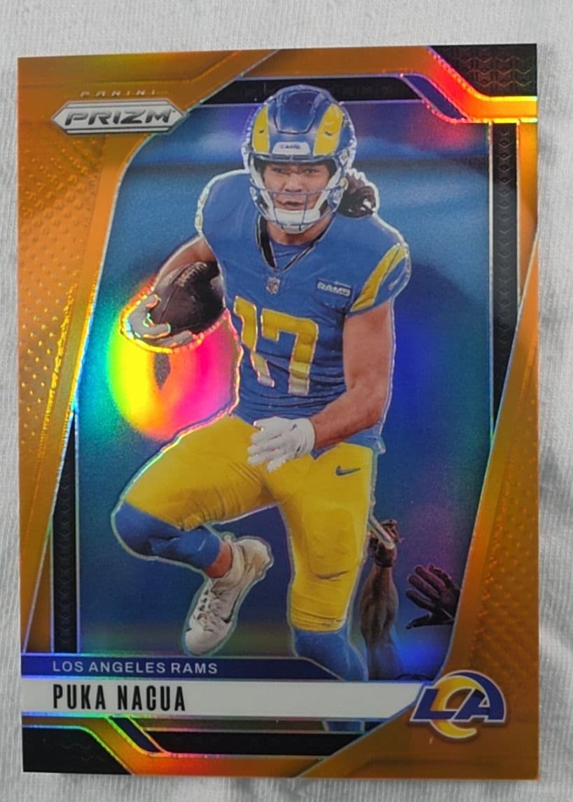 Puka Nacua 2024 Prizm Orange