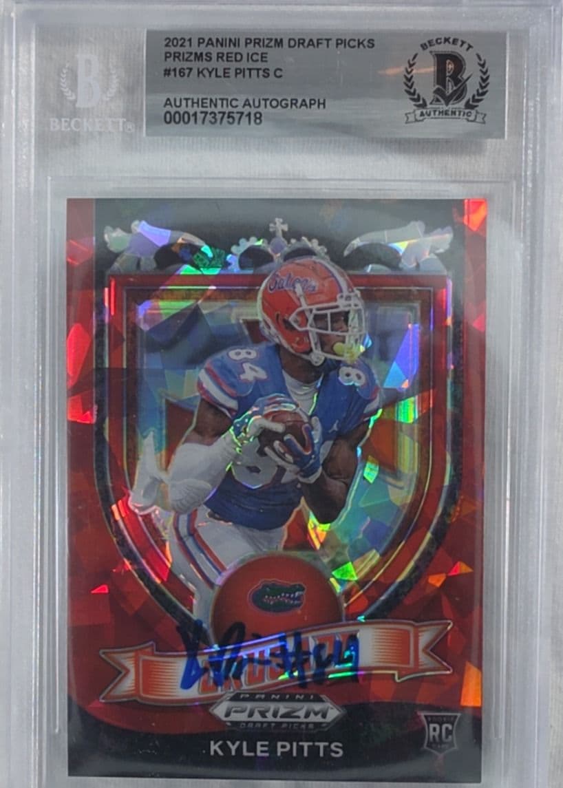 Kyle Pitts 2021 Prizm Draft Picks Red Ice