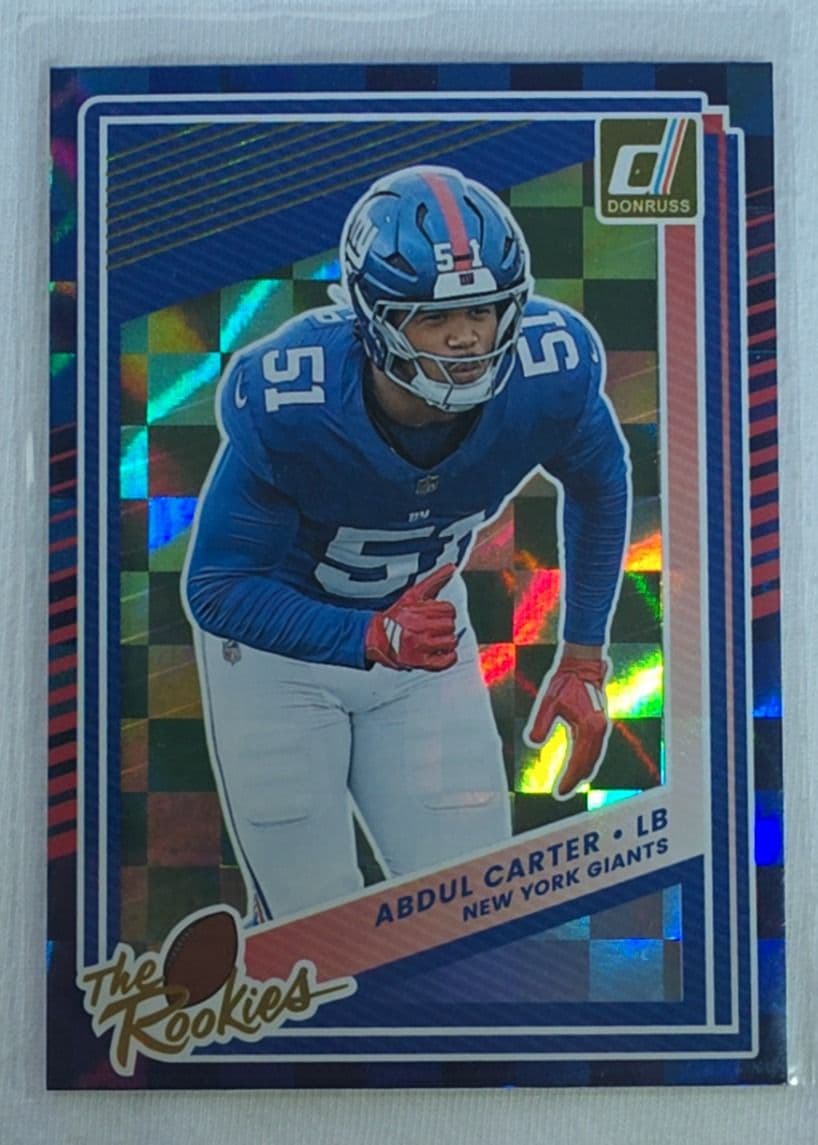 Abdul Carter 2025 Donruss the rookies