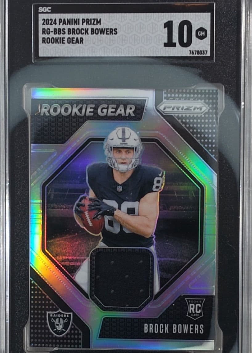 Brock Bowers 2024 Prizm Rookie Gear