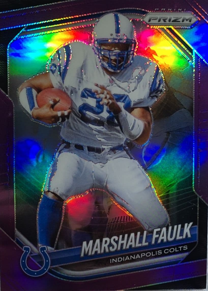 Marshall Faulk 2025 Prizm Purple