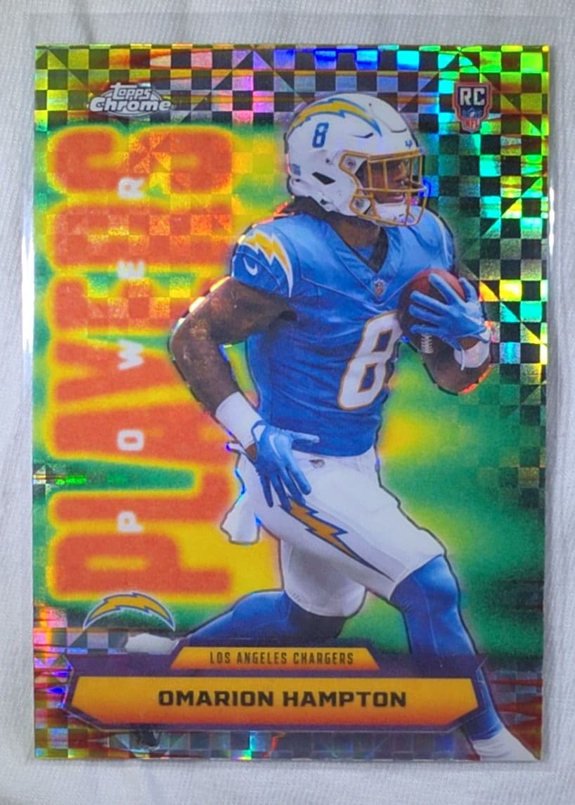 Omarion Hampton 2025 Topps Chrome Power Players Xfractor