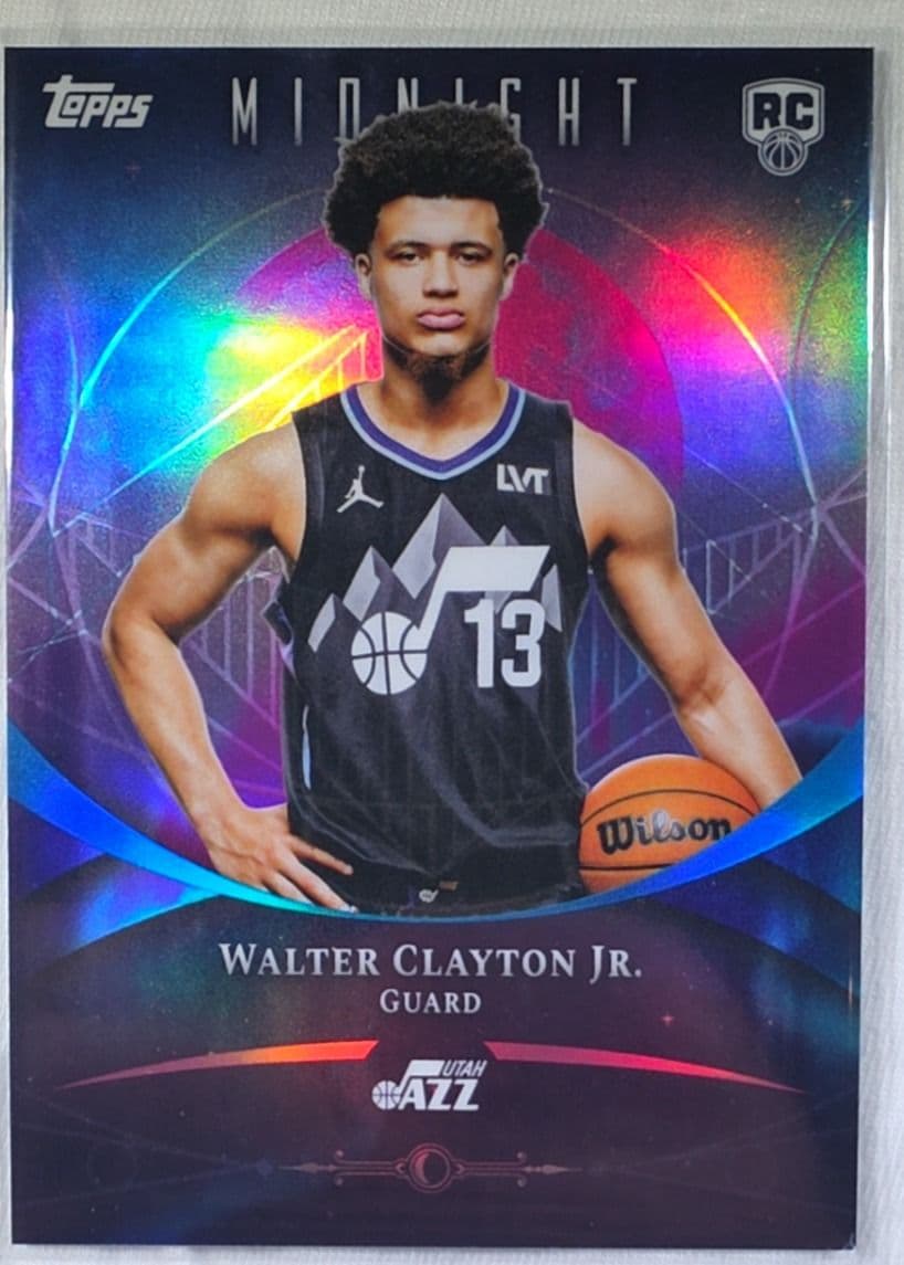 Walter Clayton Jr 2025 Topps Midnight Refractor