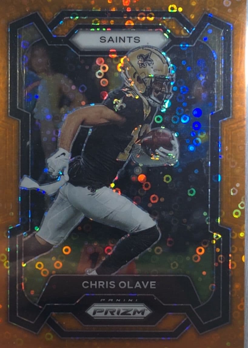 Chris Olave 2023 Prizm Orange Disco