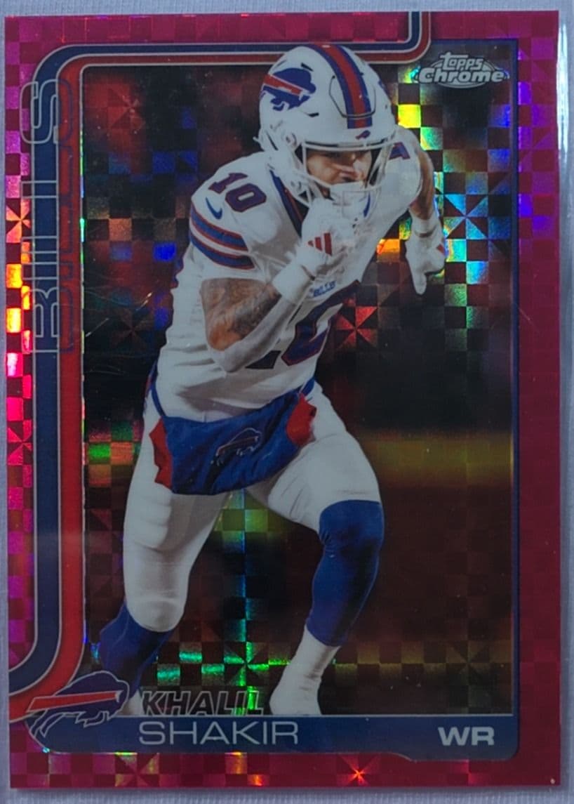 Khalil Shakir 2025 Topps Chrome Pink Xfractor