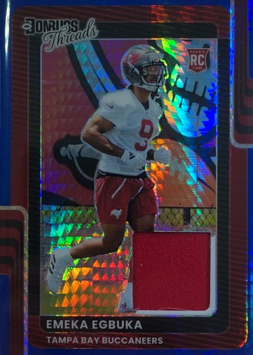Emeka Egbuka 2025 Donruss Threads hyper