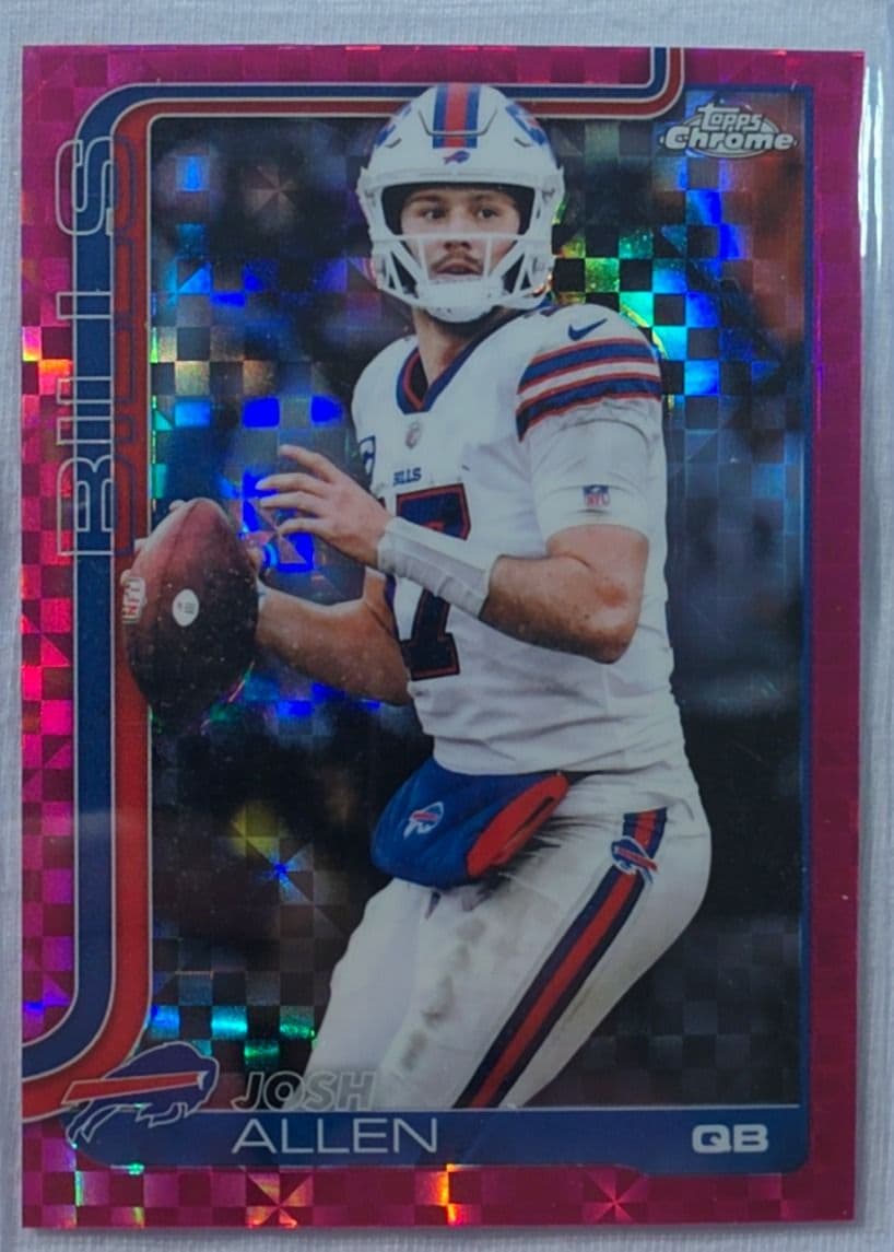 Josh Allen 2025 Topps Chrome Pink Xfractor
