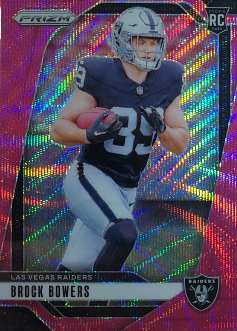 Brock Bowers 2024 Prizm Pink Wave