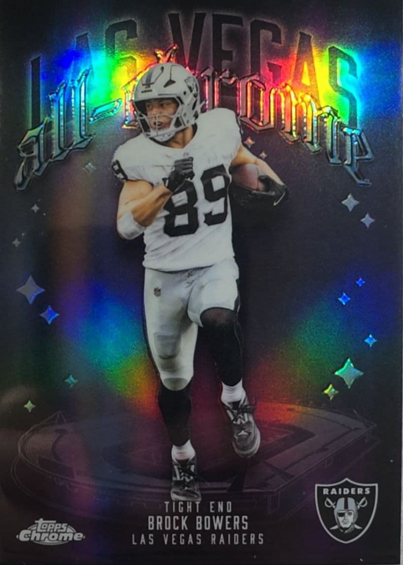 Brock Bowers 2025 Topps Chrome All Chrome