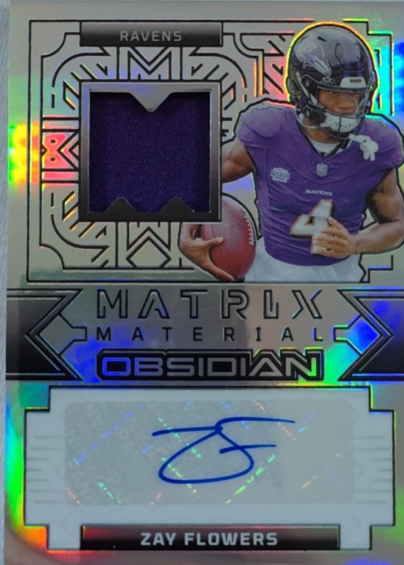 Zay Flowers 2024 Obsidian Matrix Material