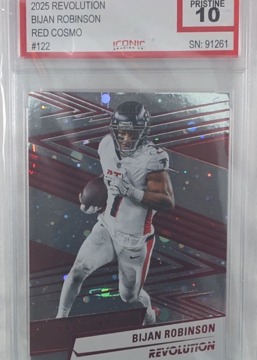 Bijan Robinson 2025 Revolution Red Cosmo